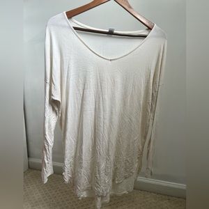 Long sleeve cream/ off white t.